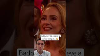 Badbunny se atreve a cantar acapella 😳 badbunny acapella adele [upl. by Thomey731]