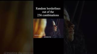 Random borderlines out of the 256 combinations [upl. by Auqenat]