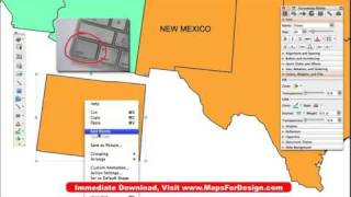 How to Divide a State PowerPoint Map in Half to Show 2 Territories Video 1 • MapsForDesigncom [upl. by Nehte]