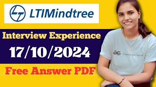 LTI Interview Experience  Latest Interview Experience LTI Mindtree LTIInterviewexperience jobs [upl. by Seif883]