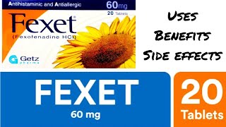 Fexet 60mg tablets uses in Urdu Hindi [upl. by Medardas735]