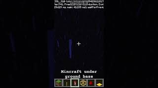 I made an underground base  minecraftbase [upl. by Llertnod]