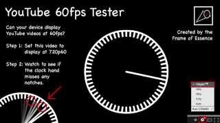 YouTube 60fps Tester [upl. by Nibot]