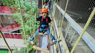 Ali ny Army training kr li 😱  Adventure course in Karachi  Ali ny climbing 😳 [upl. by Marrissa]