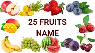 FRUITS NAME fruits name with live example fruits namefruit fruits name with spelling  fruits [upl. by Imot]