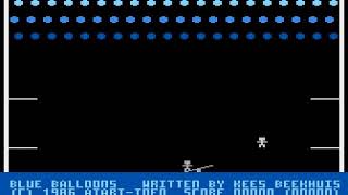 Blue Balloons by Kees Beekhuis for Atari 800XL [upl. by Elehcin85]