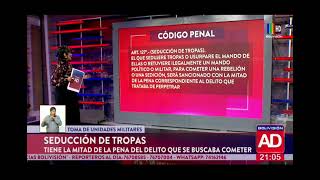 Alzamiento armado tiene hasta 30 años de cárcel [upl. by Fonz]