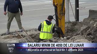 SALARIU MINIM DE 4050 DE LEI LUNAR [upl. by Eyllek748]