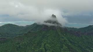 Moorea French Polynesia  4K drone [upl. by Akinak]