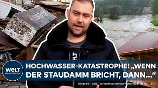 HOCHWASSER IN POLEN quotDann ist Paczków Geschichtequot  Keine Entwarnung Die Lage bleibt angespannt [upl. by Rihana350]