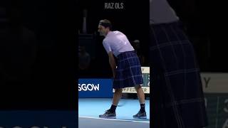 Roger Federer Playing Tennis In a KILT [upl. by Oswal787]