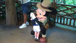 Emily Gets to Meet Goofy Minnie Donald and Mickey [upl. by Aney]