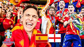 Spagna vs Inghilterra  SPAGNA CAMPIONE DEUROPA FOLLIA TRA I TIFOSI 🇪🇸😱  Finale Europeo [upl. by Rigdon]