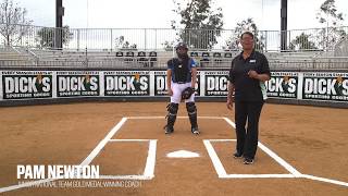 Softball Catcher Skills Throwing [upl. by Nosyd79]