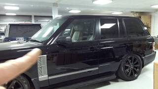 Fitting L405 Style Side Graphics to Range Rover L322 [upl. by Kerek53]