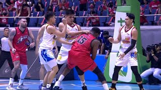 Ashaolu Ponferada get physical in AlaskaROS tiff  PBA Governors Cup 2021 [upl. by Adnol]