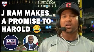 José Ramírez interview after forcing Game 5 in ALDS  MLB Tonight [upl. by Vevine584]