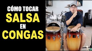 Cómo tocar SALSA en CONGAS  Principiantes [upl. by Oisinoid]