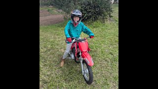 2024 HONDA CRF110F FIRST RIDE [upl. by Elokyn]