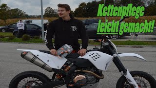 Kette reinigen LEICHT gemacht Die perfekte Kettenpflege Motorrad Einwintern  Wartung 1 [upl. by Liagiba]