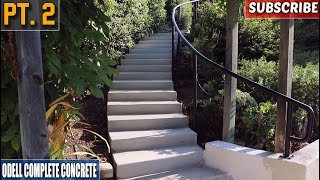 Perfect Curved Concrete Staircase Pour Part 2 [upl. by Lull]