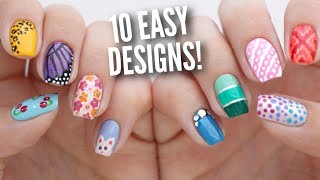 10 Easy Nail Art Designs for Beginners The Ultimate Guide 5 [upl. by Aprilette]