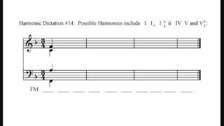 Harmonic Dictation 14 Advanced [upl. by Eidlog]