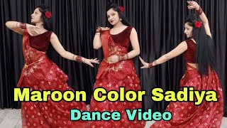 Maroon Color Sadiya  Dance Video  Dineshlal Yadav Amrapali D Nilkamal Singh  New Bhojpuri Song [upl. by Busiek754]