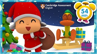 ☃️ POCOYO FRANÇAIS APPRENDRE LANGLAIS avec CambridgeWhite Christmas 54 min DESSIN ANIMÉ [upl. by An115]