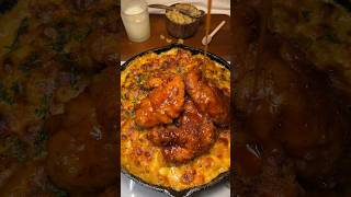 Hot honey tenders with Mac amp Cheese 🧀  Must try dinner recipe shorts [upl. by Ilyak]