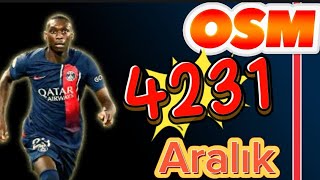 Osm 2023 4231 Aralık Güncel Online Soccer Manager Tactics 4231 [upl. by Isborne436]