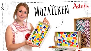 DIY  Mozaïeken voor beginners  Gedetailleerde instructies  Tipsamptrucs  Dienblad m mozaïekstenen [upl. by Nador252]