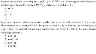 finding marginal rate of substitution for an isoquant equation [upl. by Gherlein]