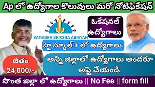 AP NEW GOVERNMENT JOBS UPDATES 2024SAMAGRA SHIKSHA ABHIYAN 2024AP SCHOOL JOBS2024VOCATIONAL JOBS [upl. by Hecker]