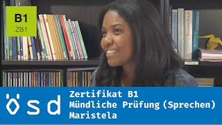 ÖSD Zertifikat B1 – Mündliche Prüfung Sprechen [upl. by Ttocserp]