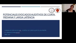 3042024  Potenciales Evocados Auditivos de Corta Mediana y Larga Latencia [upl. by Ybbed]