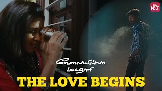 Dhanushs Birthday Gift to Amala Paul  Velaiyilla Pattathari  Sun NXT [upl. by Fihsak652]