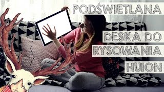 PODŚWIETLANA DESKA DO RYSOWANIA HUION [upl. by Nosecyrb]