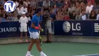 Rafael Nadal Stops Tennis Match as Distraught Mother Looks for her Little Girl Lost in the Crowd [upl. by Eohce842]