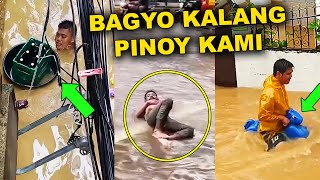 PINOY VS BAGYONG CARINA IBANG KLASE TALAGA SASAKIT PANGA MO SA KAKATAWA  Pinoy Funny Videos 2024 [upl. by Vokay]