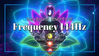 The Healing Benefits of Frequency 144 Hz higherself studying awareness sleeping mentalhealing [upl. by Ardni]