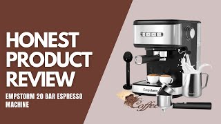 Empstorm Espresso Machine  Honest Product Review [upl. by Ahsiena]