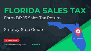 Florida Sales Tax Return Form DR15  StepbyStep Example [upl. by Ohcamac]