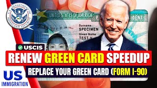 How to Renew Green Card Speedup 2024  Replace Permanent Resident Card Green Card  Form I90 [upl. by Orms343]