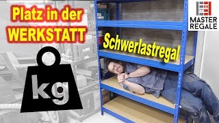 Neue Werkstatt neues Master Regal⎮Schwerlastregal für die Werkstatt⎮Garage⎮Schuppen⎮Kellerregal [upl. by Brannon]