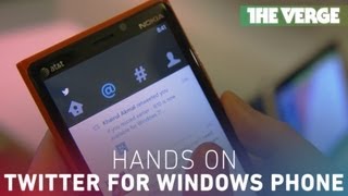 Twitter for Windows Phone handson demo [upl. by Triny689]