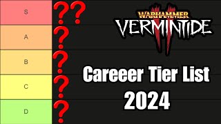 The Official 2024 Vermintide 2 Career Tier List Cataclysm [upl. by Angle]