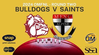 2024 R1 Bulldogs v Saints [upl. by Anairad209]