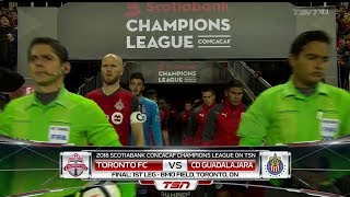 Champions League Match Highlights CD Guadalajara at Toronto FC Leg 1 [upl. by Ycat109]