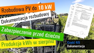 Fotowoltaika  368kW   dokumentacja do zgłoszenia rozbudowy PPOŻ ogrodzenie instalacji [upl. by Patience]